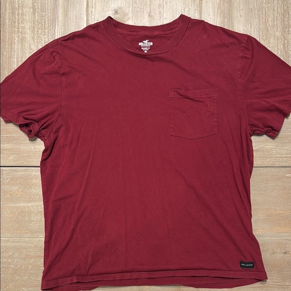 Hollister Red Short Sleeve Tee Classic Cotton - Picture 1 of 1